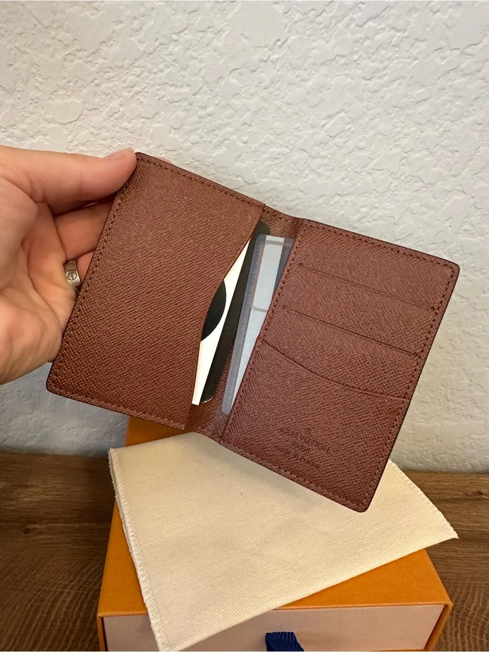Louis Vuitton Monogram Pocket Organizer Card Holder Cash